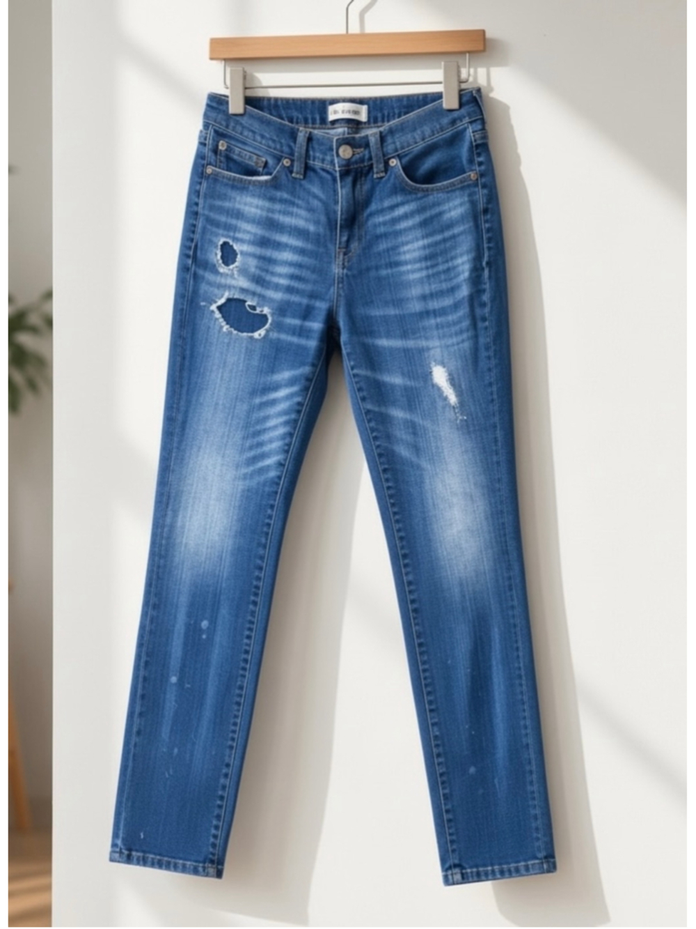 MADEWELL Slim Boyjean Rip & Repair Distressed Jeans 28